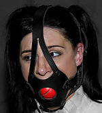 Total control straitjacket and ball-gag